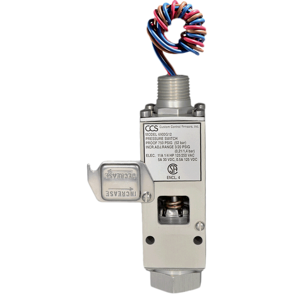 CCS Dual-Snap 6900G Gauge Pressure Switch | Telematic Controls 